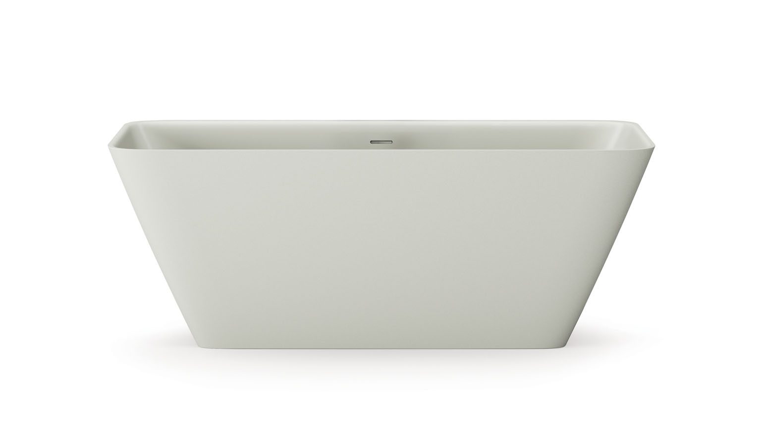 Fristående badkar PAA QUADRO 159x70 cm, gjutmarmor – 7