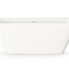 Badkar mot vägg PAA QUADRO WALL 160,5x76 cm, Silkstone