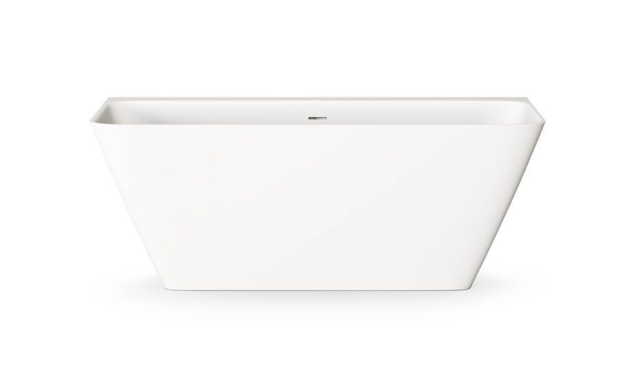 Badkar mot vägg PAA QUADRO WALL 160,5x76 cm, Silkstone