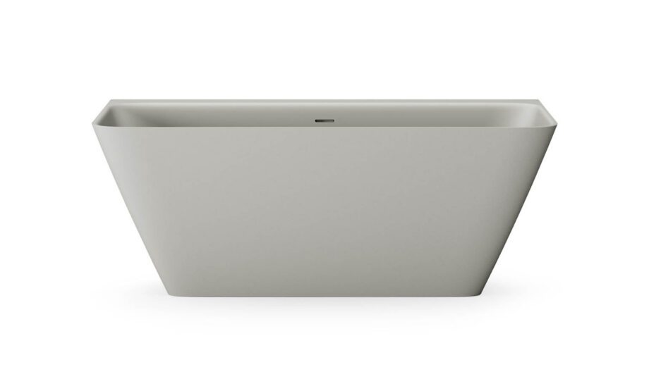 Badkar mot vägg PAA QUADRO WALL 160,5x76 cm, Silkstone – 3