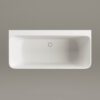 Badkar mot vägg PAA QUADRO WALL 160,5x76 cm, Silkstone – 7