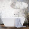 Badkar mot vägg PAA QUADRO WALL 160,5x76 cm, Silkstone – 2