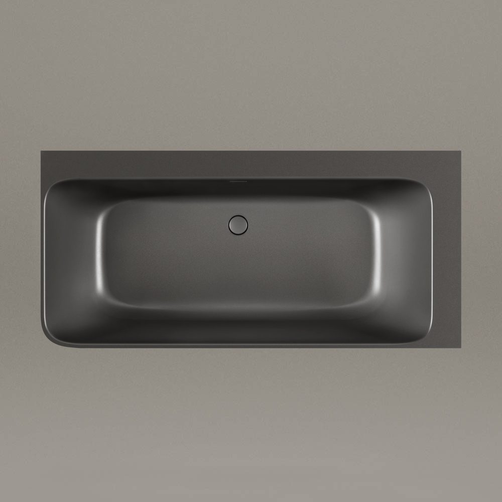 Hörnbadkar PAA QUADRO CORNER A 160x75 cm, vänster, Graphite – 5