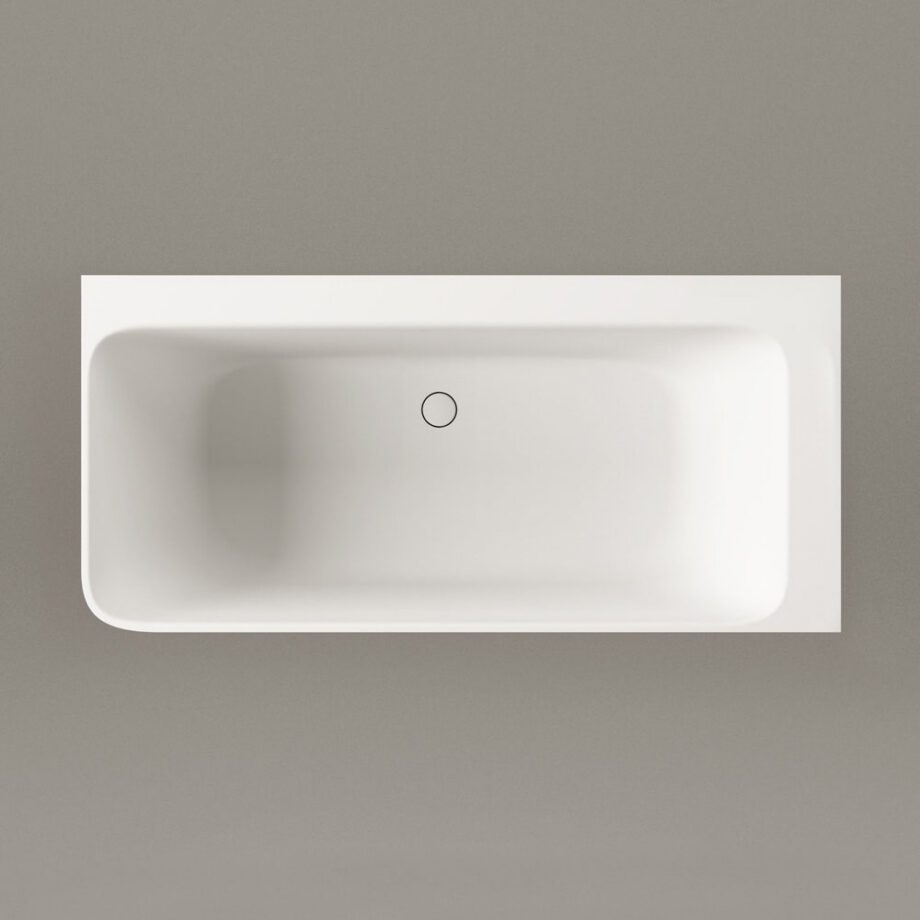 Hörnbadkar PAA QUADRO CORNER A 160x75 cm, vänster, Silkstone – 8