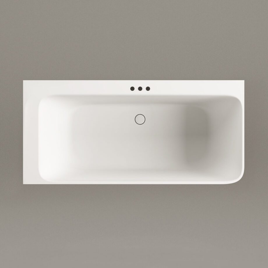 Nurgavann PAA QUADRO CORNER D 160×75 cm, parempoolne, matt Silkstone 6 Hörnbadkar PAA QUADRO CORNER D 160x75 cm, höger, Silkstone – 6