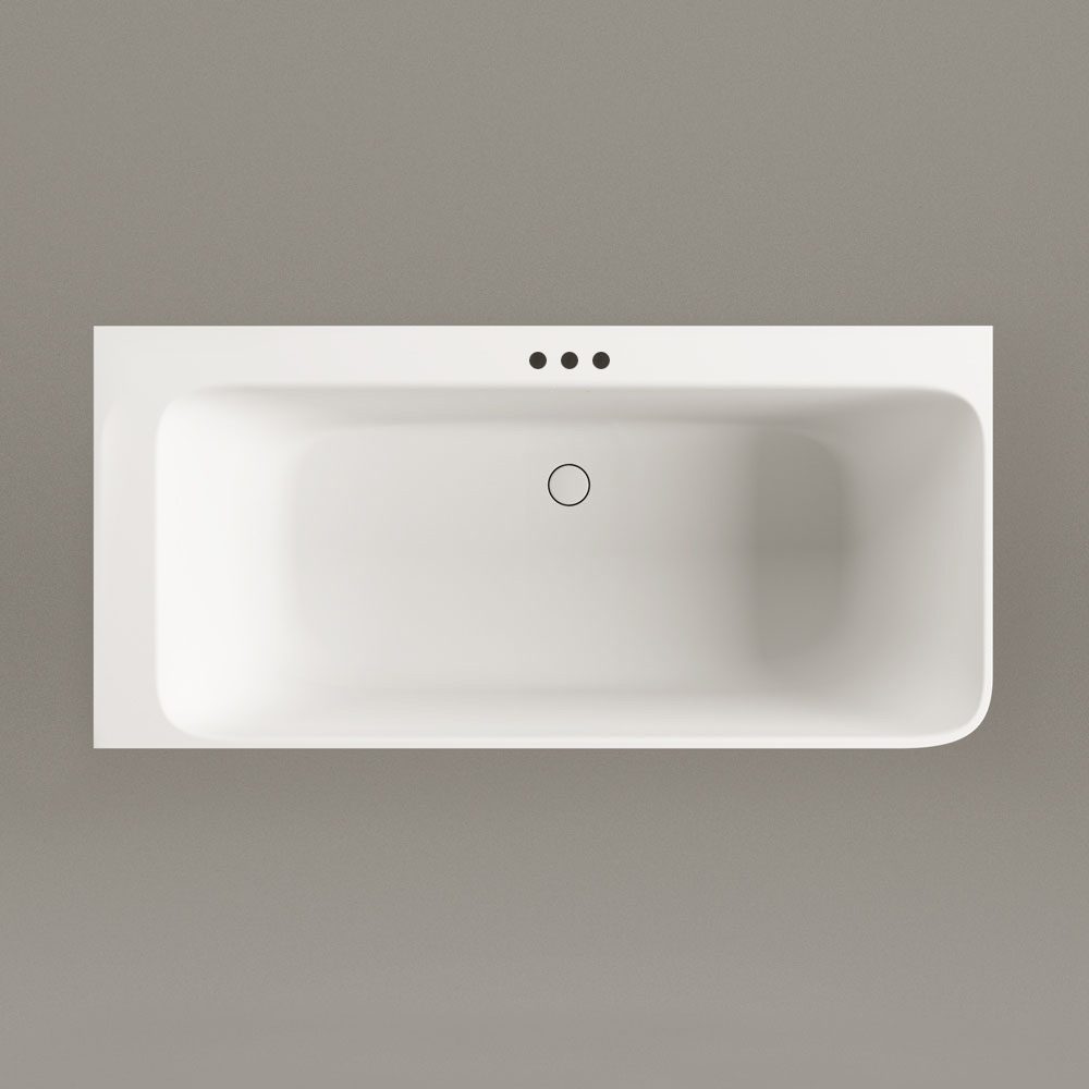 Hörnbadkar PAA QUADRO CORNER D 160x75 cm, höger, Silkstone – 6