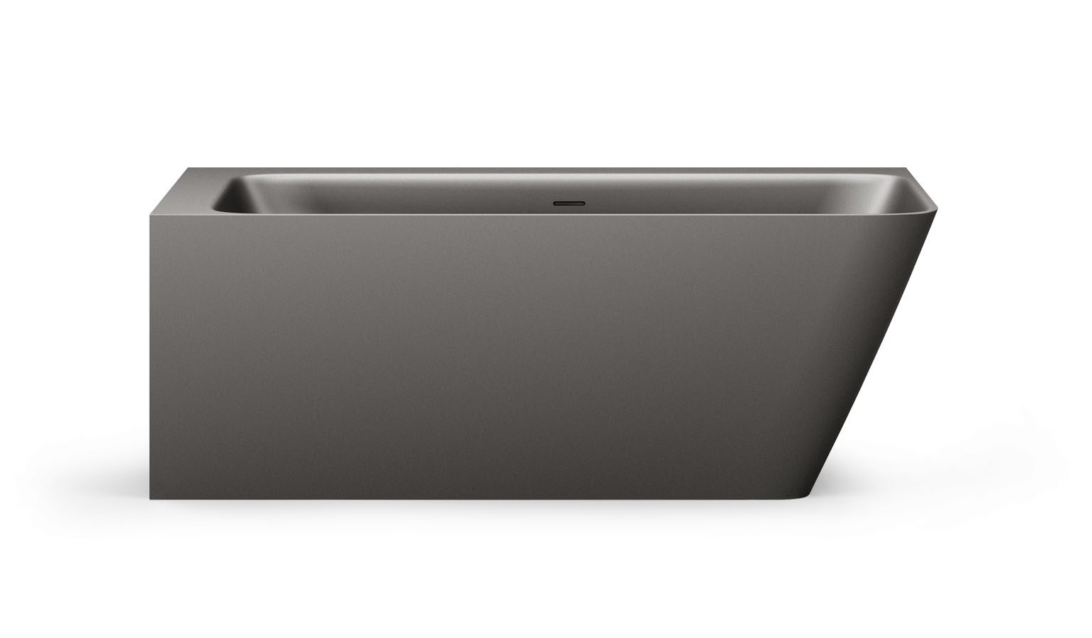 Hörnbadkar PAA QUADRO CORNER D 160x75 cm, höger, Graphite
