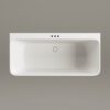 Badkar mot vägg PAA QUADRO WALL 160,5x76 cm, Silkstone – 6