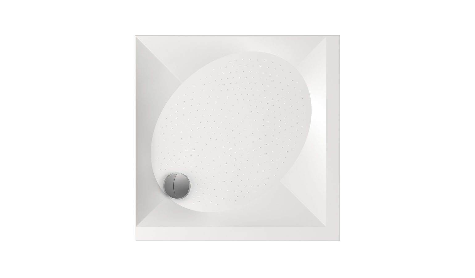 Duschkar PAA ART KV 90, 90x90 cm, gjutmarmor