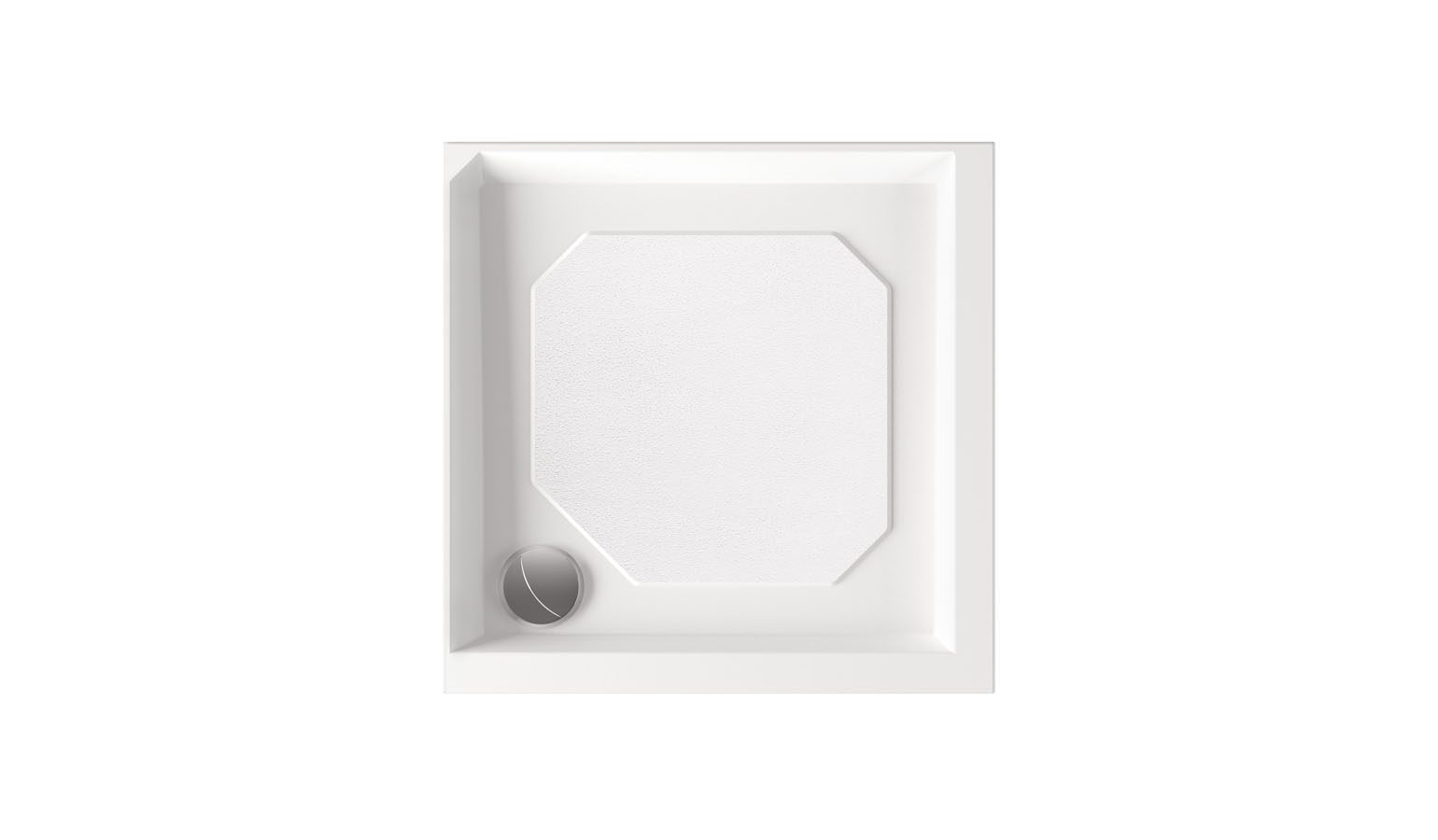 Duschkar PAA CLASSIC KV 80, 80x80 cm, gjutmarmor