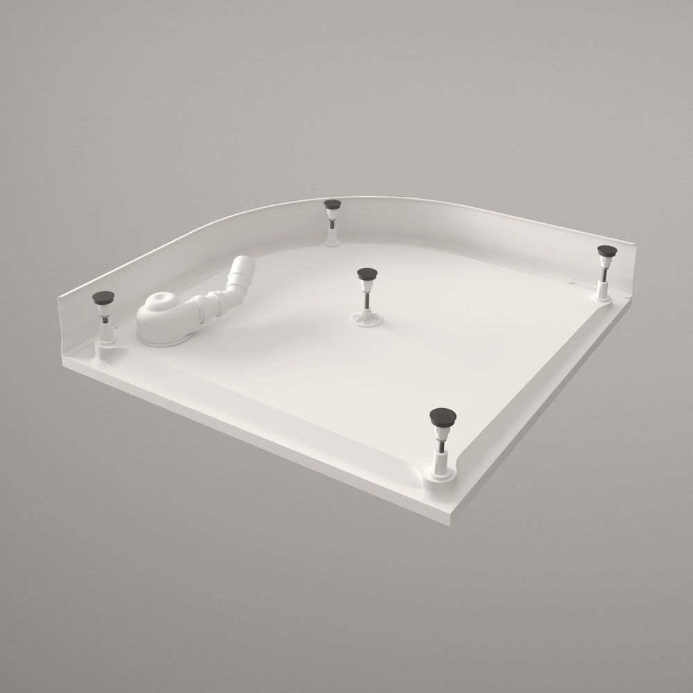 Kvartsrunt duschkar PAA CLASSIC RO 100 R550, 100x100 cm – 3