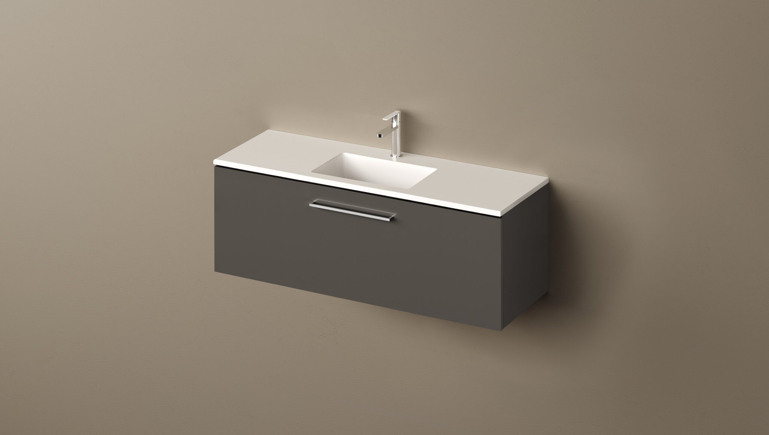 Möbeltvättställ PAA LOTO MINI 120, 120x40 cm, gjutmarmor – 3