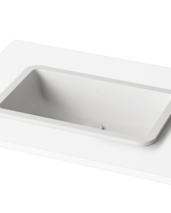 Nedfällt handfat PAA OPUS IN 52x32 cm, Silkstone