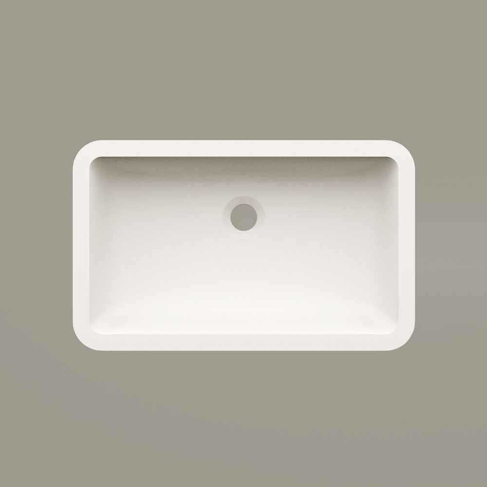 Nedfällt handfat PAA OPUS IN 52x32 cm, Silkstone – 2