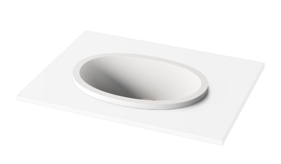 Uputatav valamu PAA OVO IN 55×37,2 cm, Silkstone Nedfällt handfat PAA OVO IN 55x37,2 cm, Silkstone