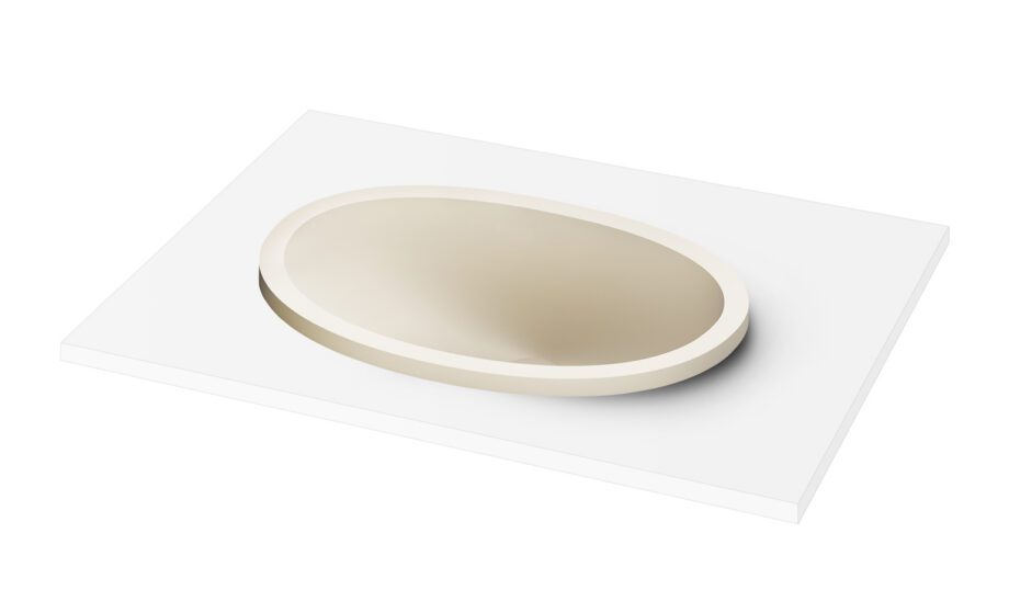 Uputatav valamu PAA OVO IN 55×37,2 cm, Silkstone 4 Nedfällt handfat PAA OVO IN 55x37,2 cm, Silkstone – 4