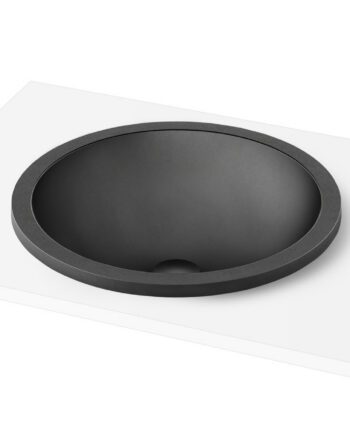 Nedfällt handfat PAA ROUND IN Ø44 cm, svart Graphite