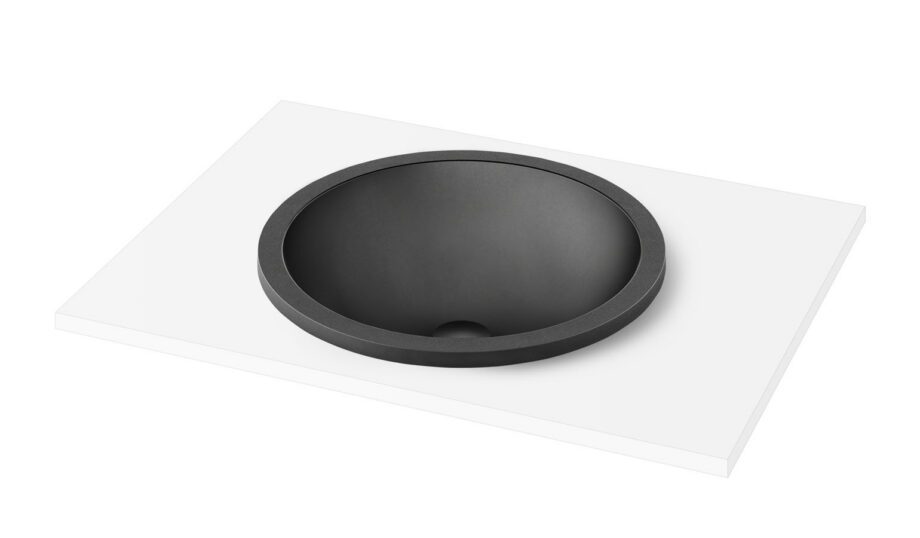 Uputatav valamu PAA ROUND IN Ø44 cm, must Graphite Nedfällt handfat PAA ROUND IN Ø44 cm, svart Graphite