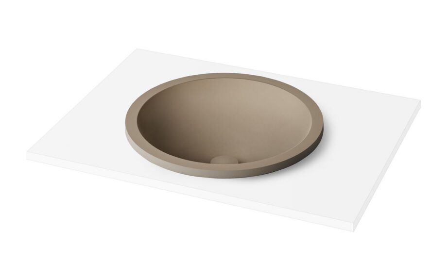 Uputatav valamu PAA ROUND IN Ø44 cm, Silkstone 5 Nedfällt handfat PAA ROUND IN Ø44 cm, Silkstone – 5