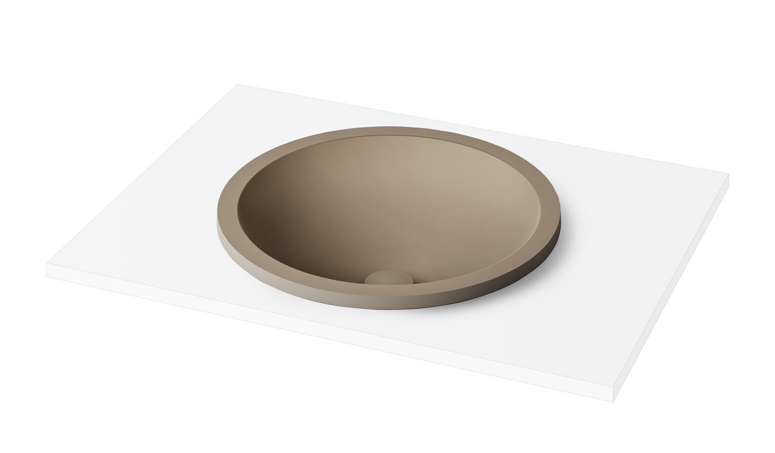 Nedfällt handfat PAA ROUND IN Ø44 cm, Silkstone – 5