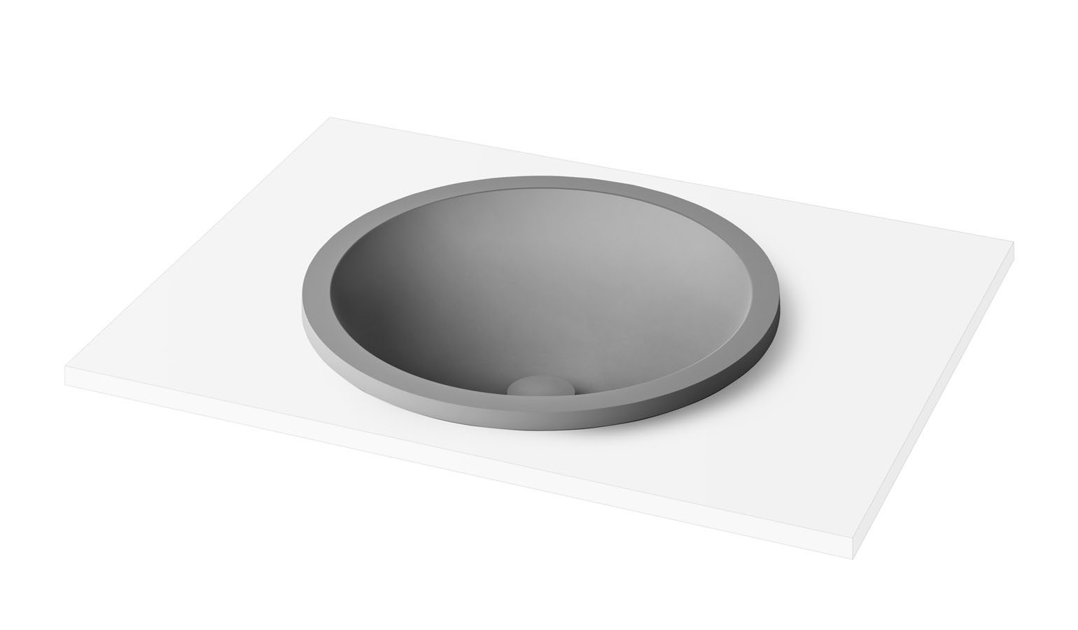 Nedfällt handfat PAA ROUND IN Ø44 cm, Silkstone – 4