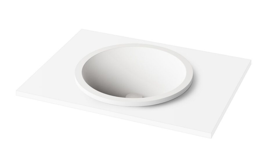 Uputatav valamu PAA ROUND IN Ø44 cm, Silkstone Nedfällt handfat PAA ROUND IN Ø44 cm, Silkstone