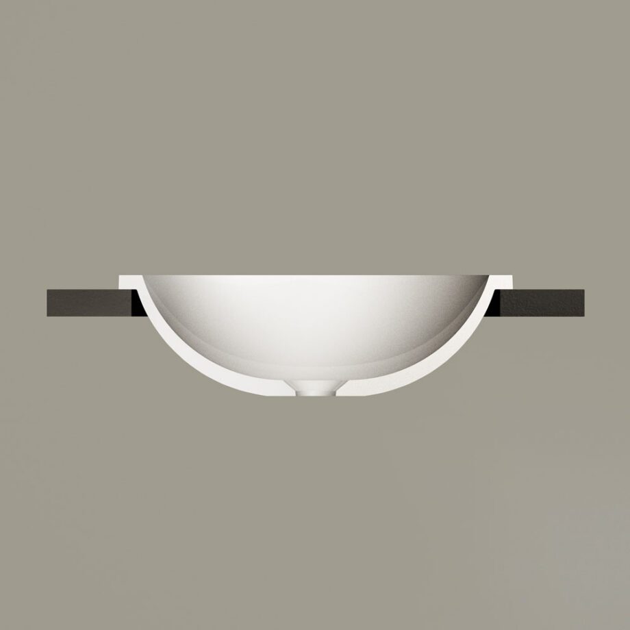 Uputatav valamu PAA ROUND IN Ø44 cm, Silkstone 3 Nedfällt handfat PAA ROUND IN Ø44 cm, Silkstone – 3