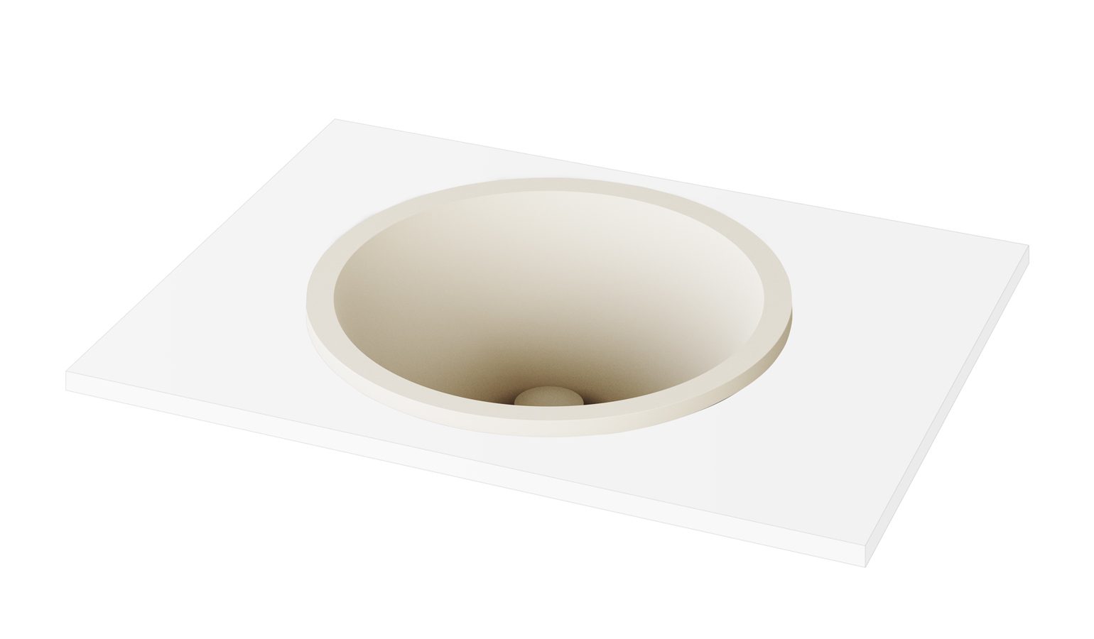 Nedfällt handfat PAA ROUND IN Ø44 cm, Silkstone – 6