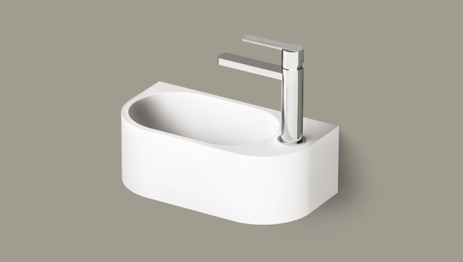 Väike seinavalamu PAA RE A vasakpoolne 40×21 cm 2 Litet tvättställ PAA RE A vänster 40x21 cm – 2