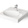 Handfat över tvättmaskin PAA CLARO 60x60 cm, gjutmarmor