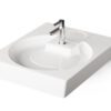 Valamu pesumasina kohale PAA CLARO GRANDE 60×75 cm, kivimass Handfat över tvättmaskin PAA CLARO GRANDE 60x75 cm