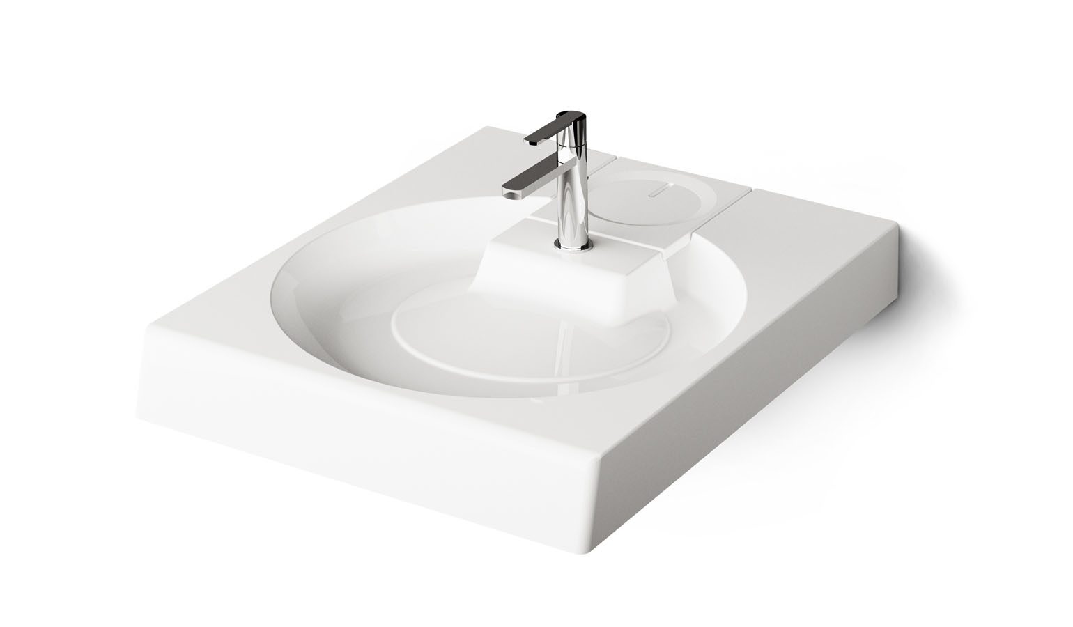 Handfat över tvättmaskin PAA CLARO GRANDE 60x75 cm