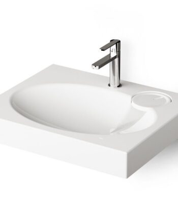 Handfat över tvättmaskin PAA CLARO MINI 60x50 cm, gjutmarmor