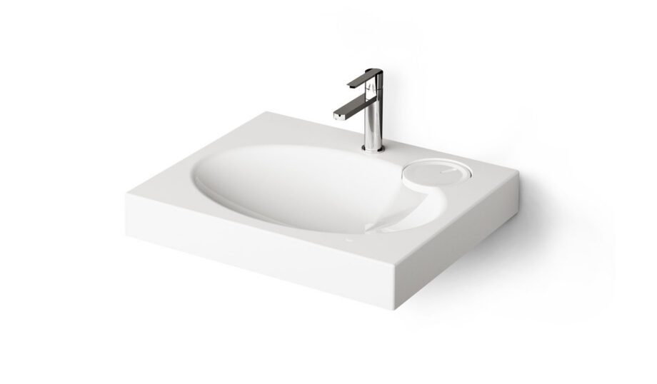 Handfat över tvättmaskin PAA CLARO MINI 60x50 cm, gjutmarmor