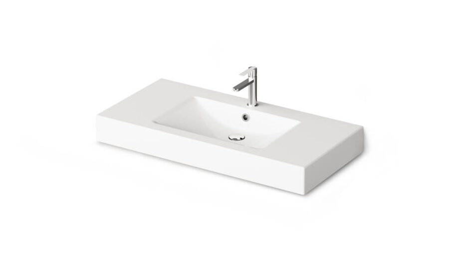 Tvättställ med bänkskiva PAA LONG STEP 100, 100x49 cm