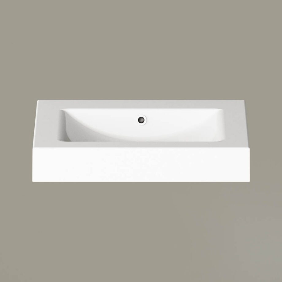 Tvättställ med bänkskiva PAA LONG STEP 70, 70x49 cm – 2