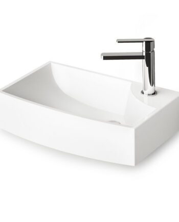 Vägghängt handfat PAA STEP MINI 47x31 cm, gjutmarmor
