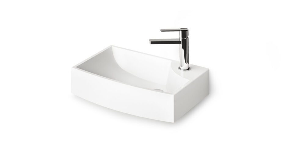 Seinavalamu PAA STEP MINI 47×31 cm, kivimass Vägghängt handfat PAA STEP MINI 47x31 cm, gjutmarmor