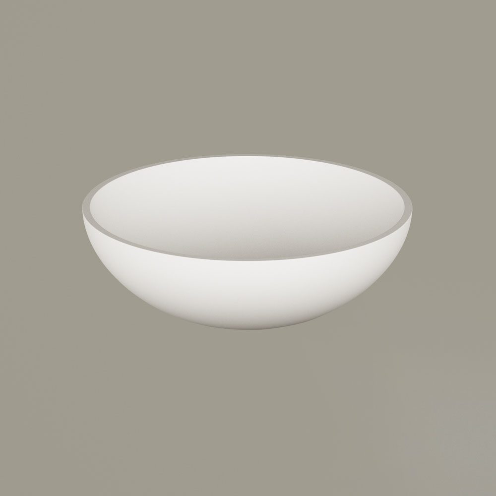 Ovanpåliggande handfat PAA ROUND ON Ø41 cm, Silkstone – 3