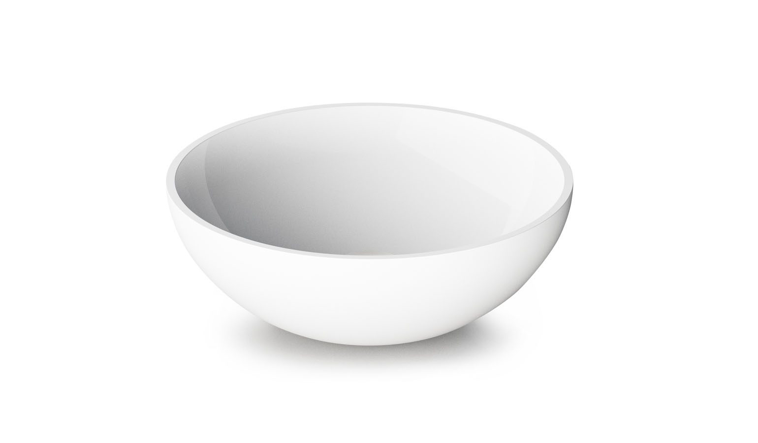 Ovanpåliggande handfat PAA ROUND ON Ø41 cm, gjutmarmor