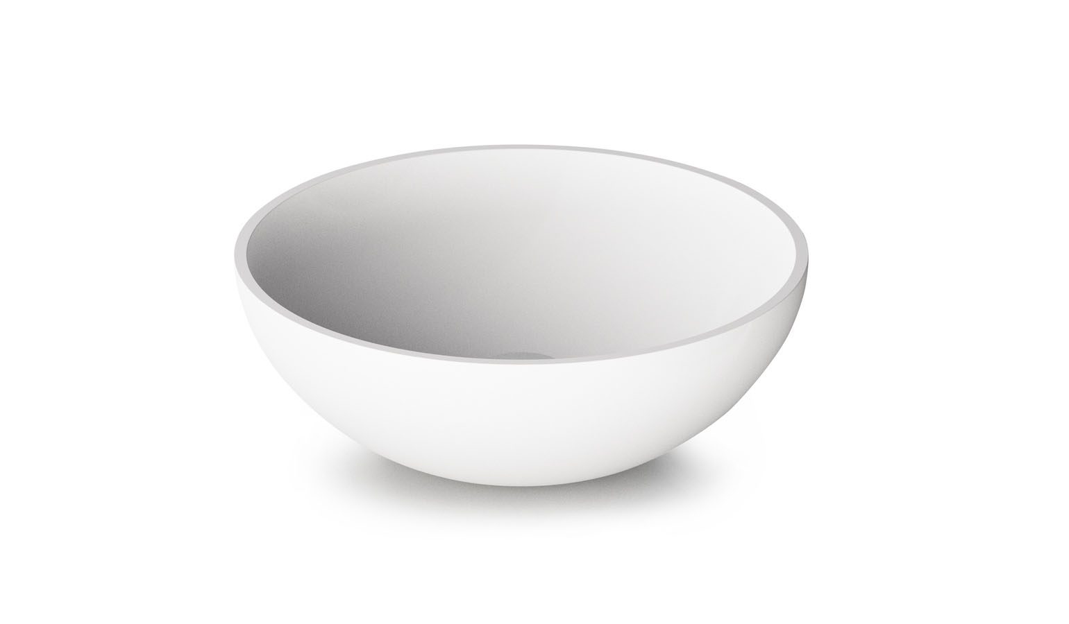 Ovanpåliggande handfat PAA ROUND ON Ø41 cm, Silkstone