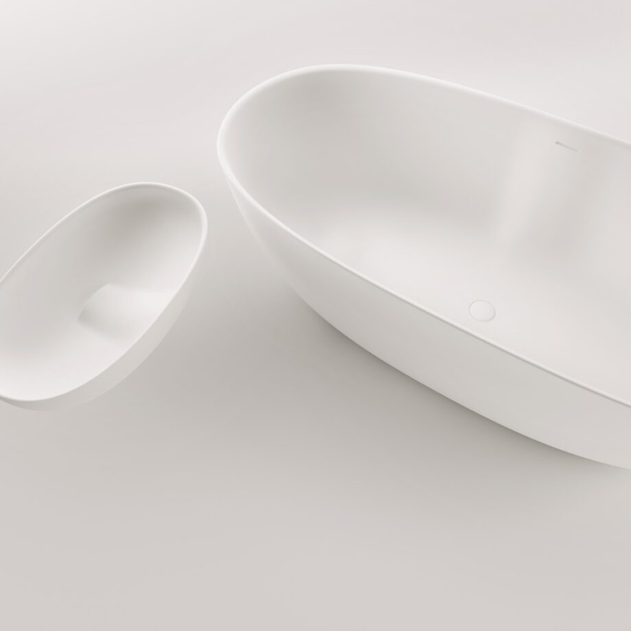 Eraldiseisev kivivann PAA BELLA 170×80 cm, matt Silkstone 13 Fristående badkar PAA BELLA 170,5x80 cm, Silkstone – 13
