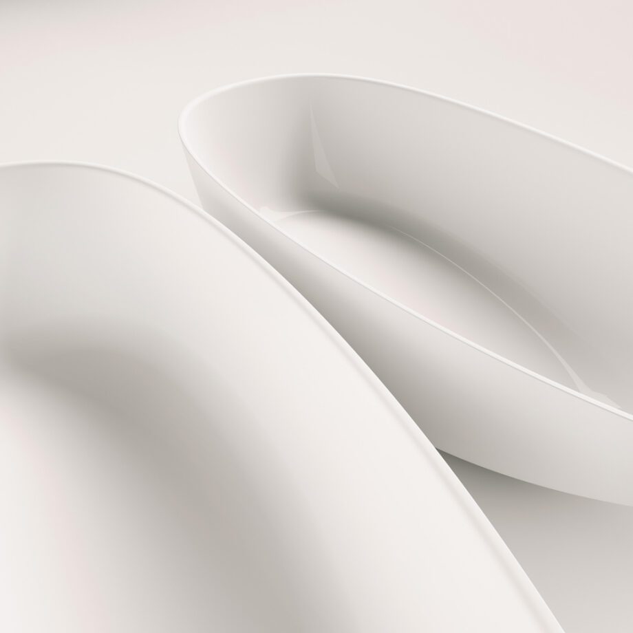 Fristående badkar PAA BELLA OVO 170x80 cm, gjutmarmor – 3