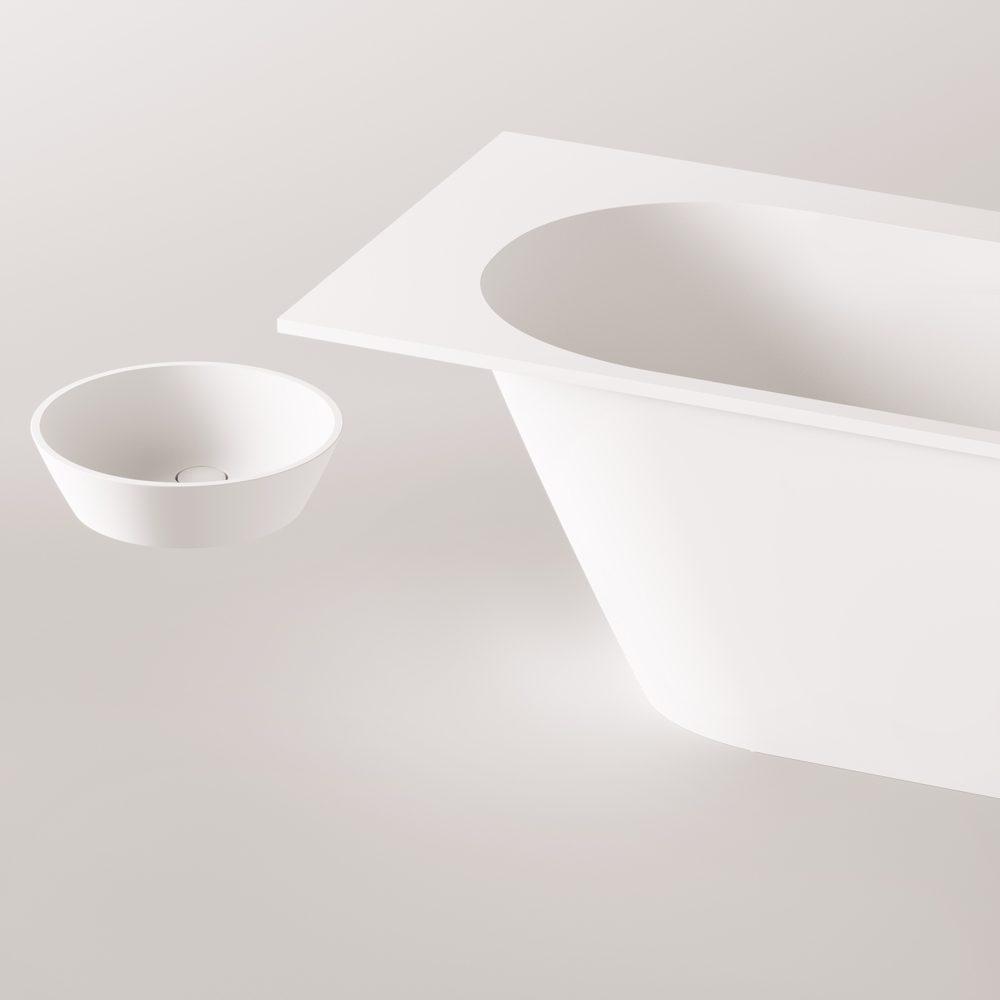 Måttbeställt badkar PAA DECO SHAPE RE A, Silkstone – 5
