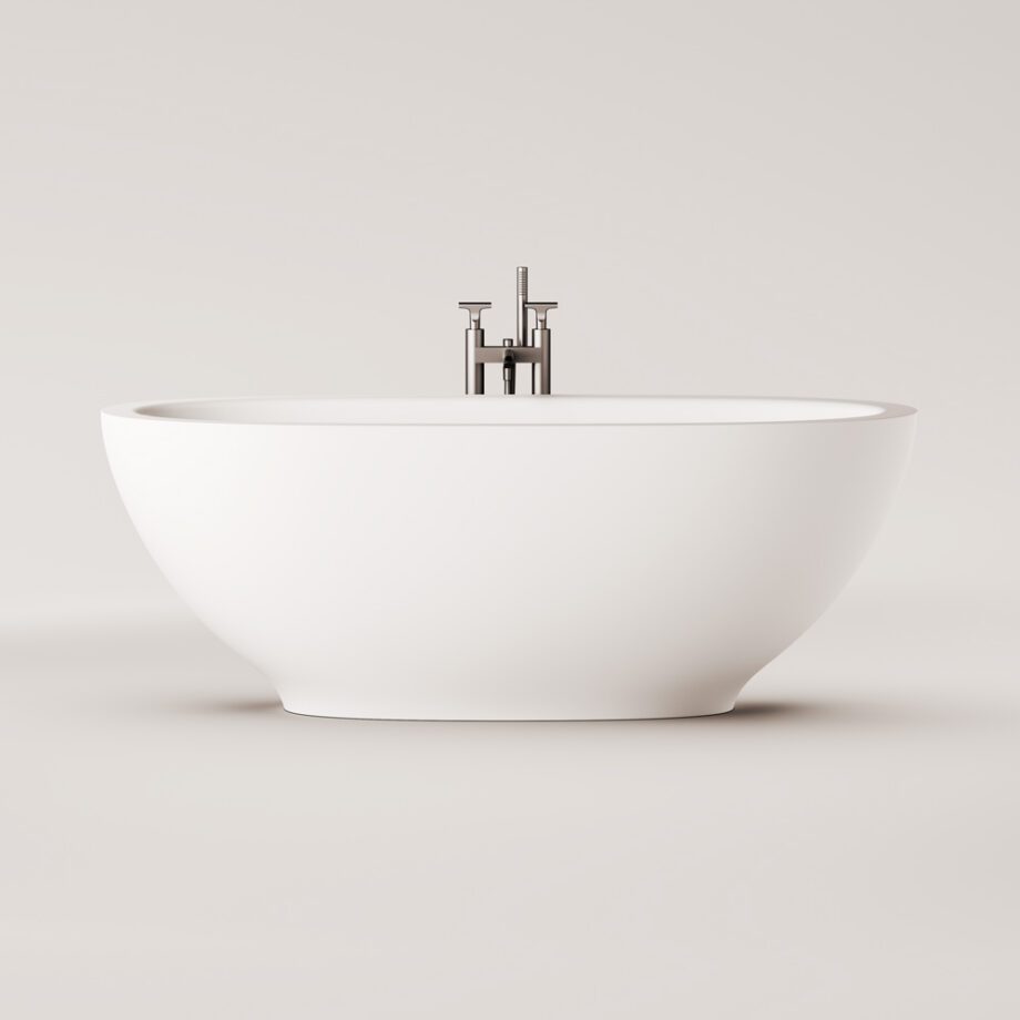 Eraldiseisev kivivann PAA DOLCE 180×90 cm, matt Silkstone 6 Fristående badkar PAA DOLCE 180x90 cm, svart Graphite – 6