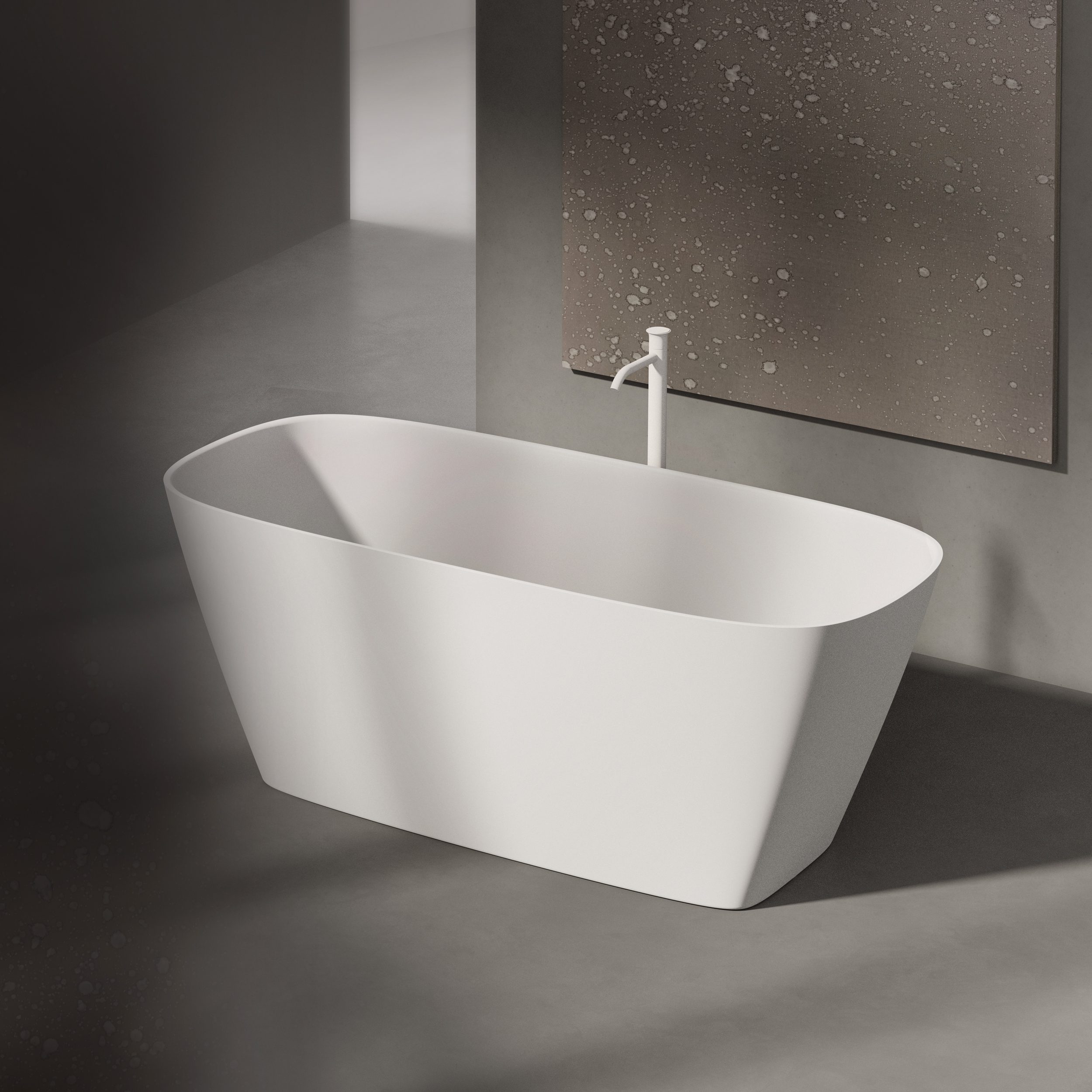 Fristående badkar PAA DUNA 150x65 cm, svart Graphite – 2
