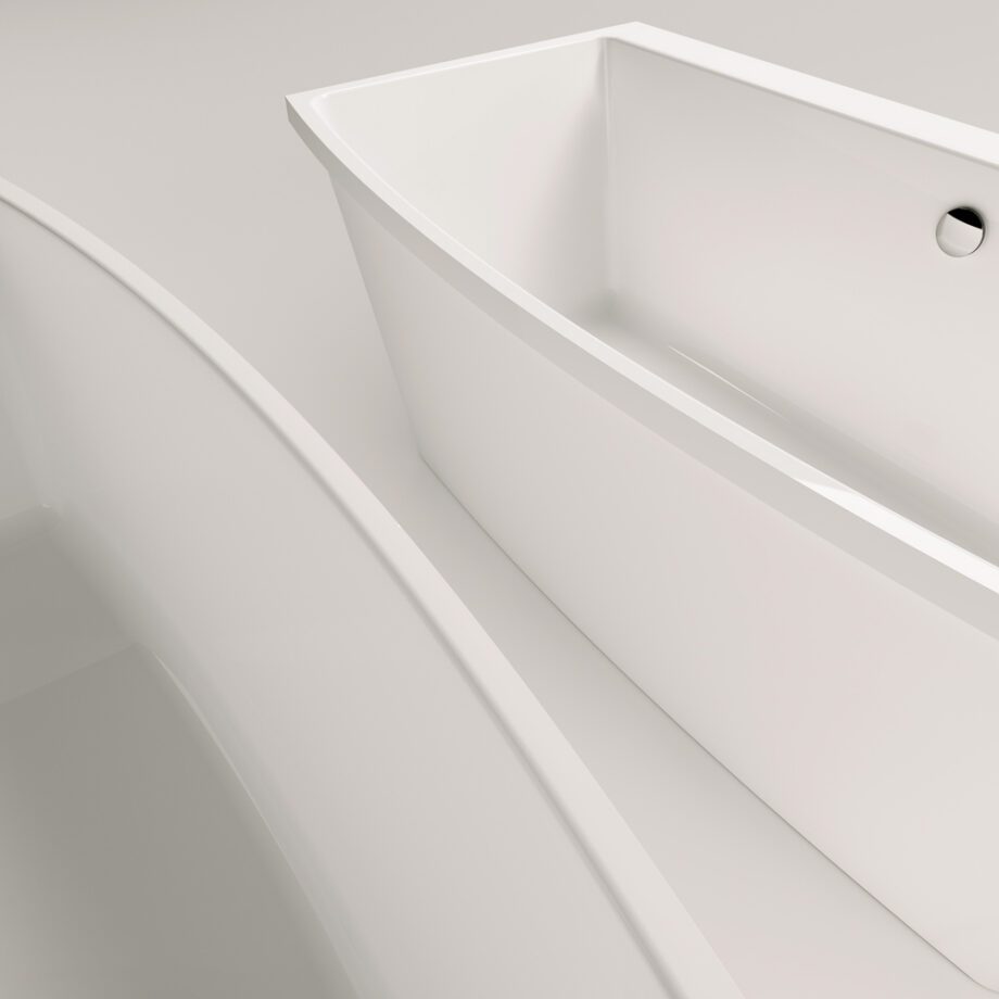 Fristående badkar PAA STEP 170x89 cm, gjutmarmor – 13