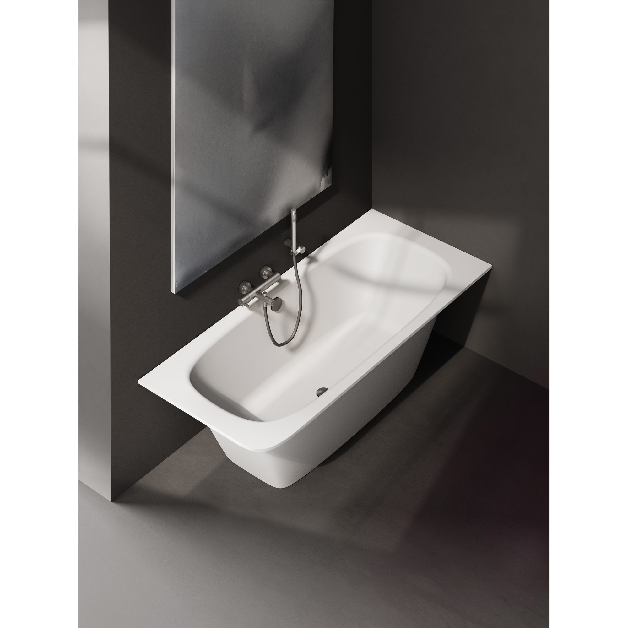 Inbyggnadsbadkar PAA SMART 150 A 150x75 cm, gjutmarmor – 4