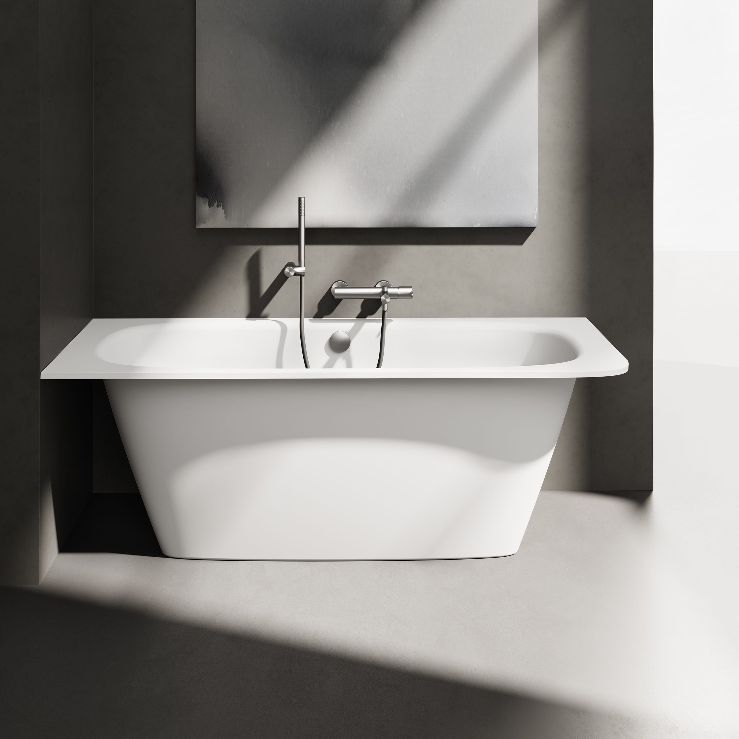 Inbyggnadsbadkar PAA SMART 150 AD 150x75 cm, gjutmarmor – 2