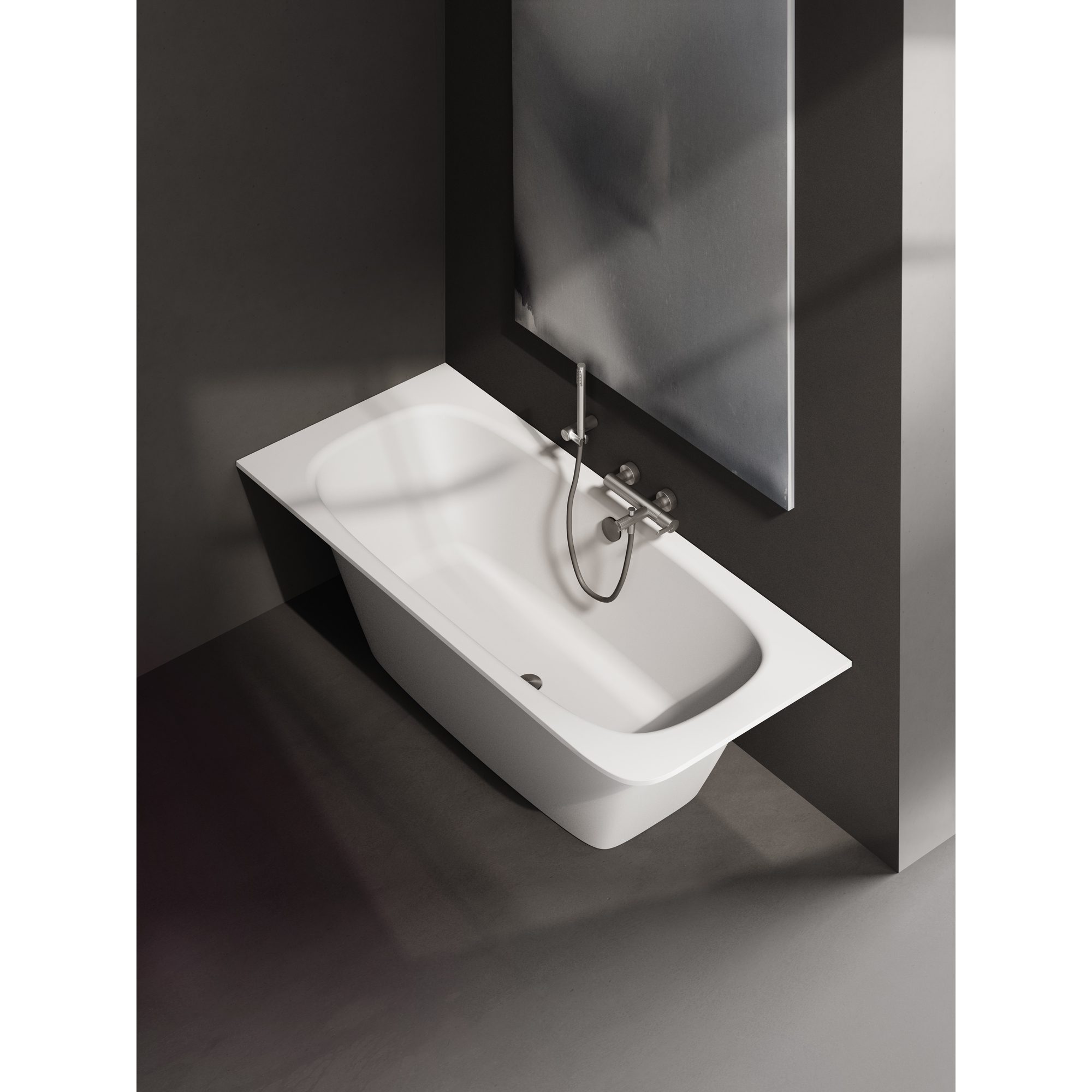 Inbyggnadsbadkar PAA SMART 150 AD 150x75 cm, gjutmarmor – 3